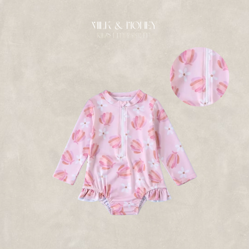 Coral Daisy Swimsuit